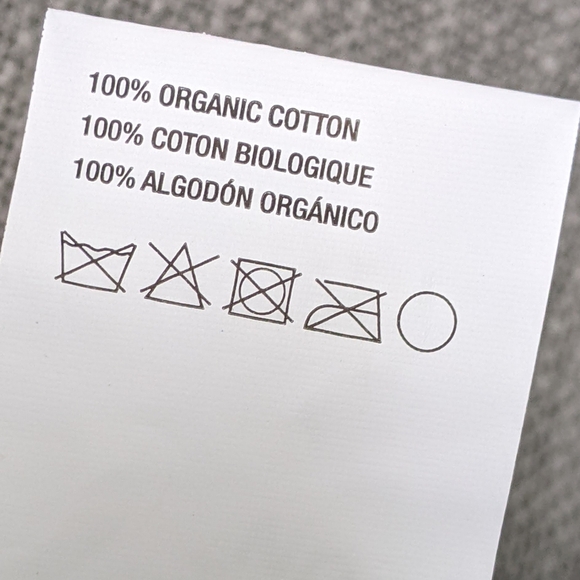 Crate&Barrel Lindstrom Pebble Grey Organic Cotton Window Curtain 52" x 96" - Picture 5 of 6